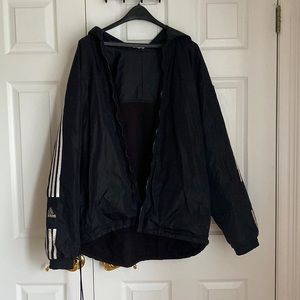 Vintage Adidas Men’s Reversible Hooded Down Jacket Size Large